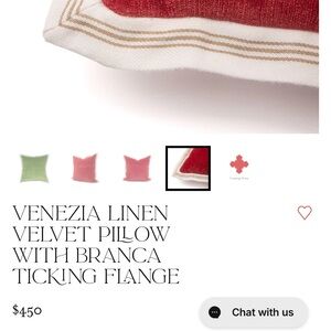 Venezia linen velvet pillow